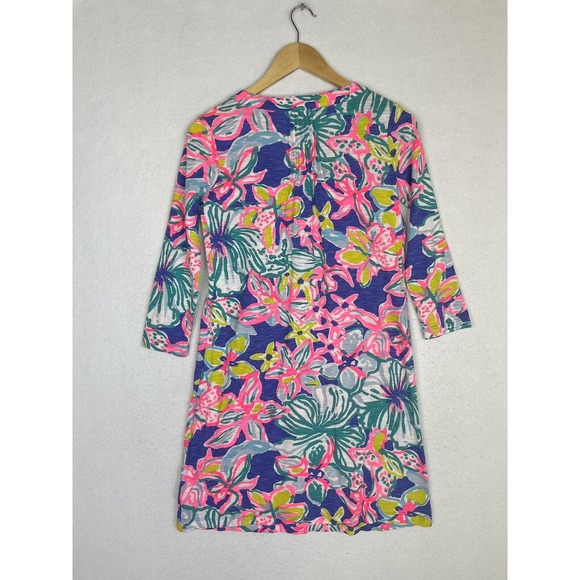 Lilly Pulitzer Size XXS Amberly Dress Floral Beach Vacation Resort - Picture 2 of 7